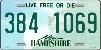 NH license plate 3841069