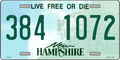 NH license plate 3841072