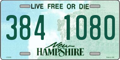 NH license plate 3841080