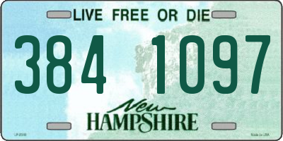 NH license plate 3841097