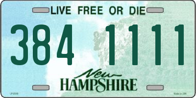 NH license plate 3841111