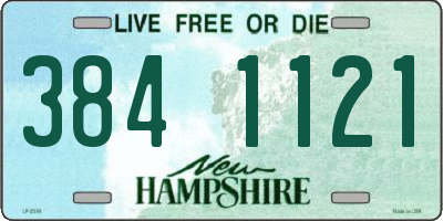 NH license plate 3841121