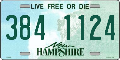 NH license plate 3841124