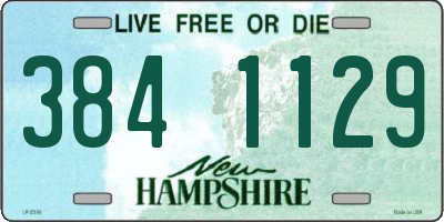 NH license plate 3841129