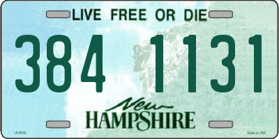 NH license plate 3841131
