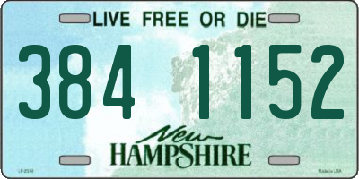 NH license plate 3841152