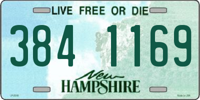 NH license plate 3841169