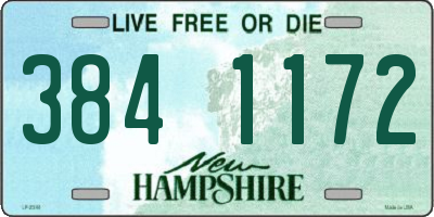 NH license plate 3841172