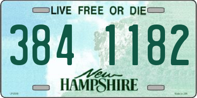 NH license plate 3841182