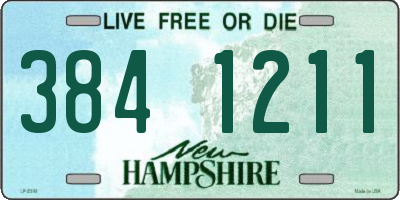 NH license plate 3841211