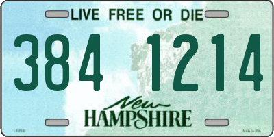 NH license plate 3841214