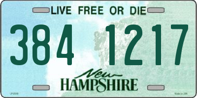 NH license plate 3841217