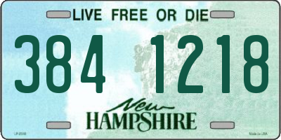 NH license plate 3841218