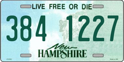 NH license plate 3841227