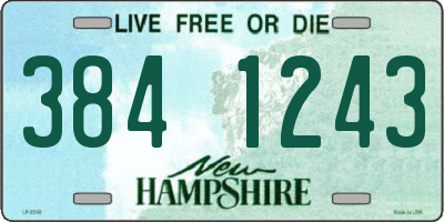 NH license plate 3841243
