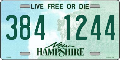 NH license plate 3841244
