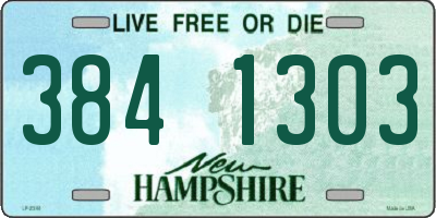 NH license plate 3841303