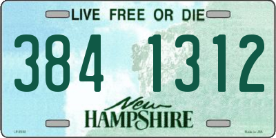 NH license plate 3841312