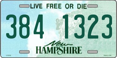 NH license plate 3841323