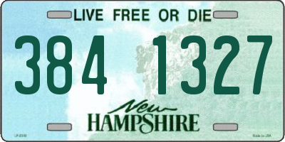 NH license plate 3841327