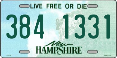 NH license plate 3841331