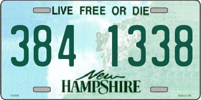 NH license plate 3841338