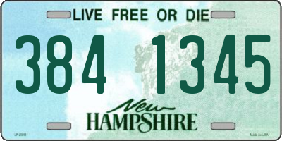 NH license plate 3841345