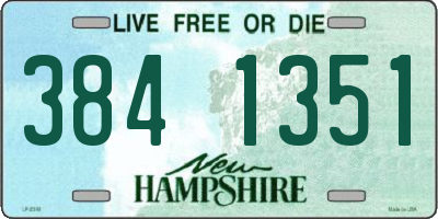 NH license plate 3841351