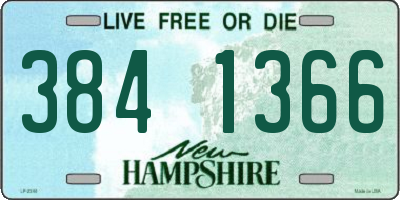 NH license plate 3841366