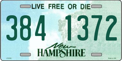 NH license plate 3841372
