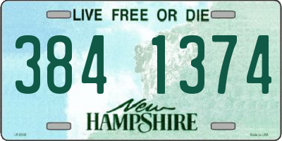 NH license plate 3841374