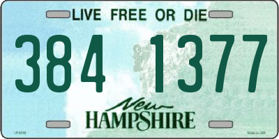 NH license plate 3841377