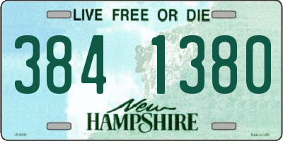 NH license plate 3841380