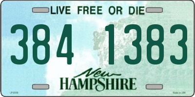 NH license plate 3841383
