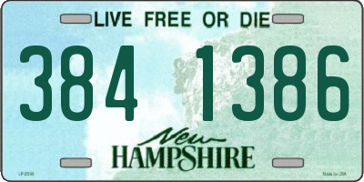 NH license plate 3841386