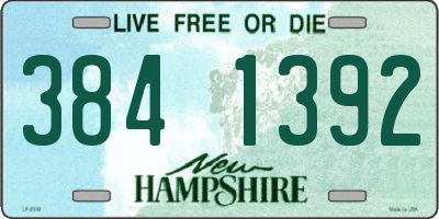 NH license plate 3841392