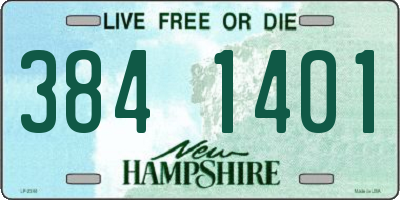 NH license plate 3841401