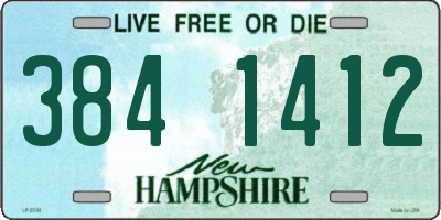NH license plate 3841412
