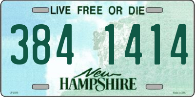 NH license plate 3841414