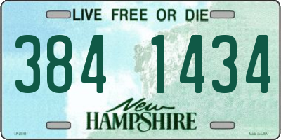NH license plate 3841434