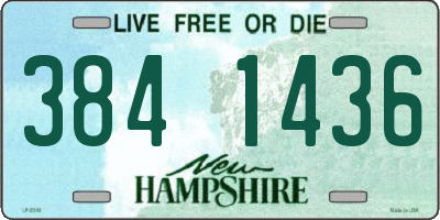 NH license plate 3841436