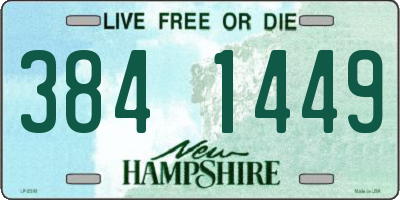 NH license plate 3841449