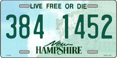 NH license plate 3841452
