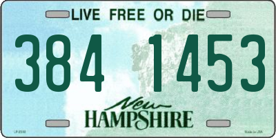NH license plate 3841453