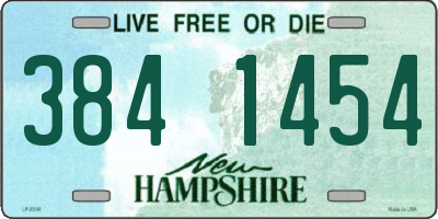 NH license plate 3841454