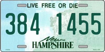 NH license plate 3841455