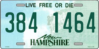NH license plate 3841464
