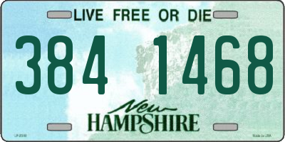 NH license plate 3841468