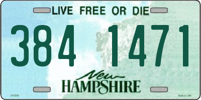 NH license plate 3841471