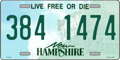 NH license plate 3841474